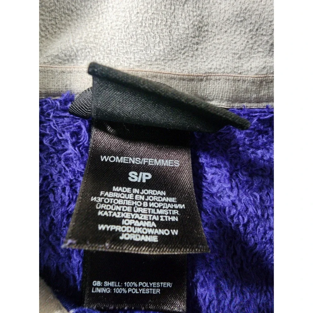The North Face Osito Y2K Fleece Jacket Womens Small Purple Full Zip Soft Fuzzy